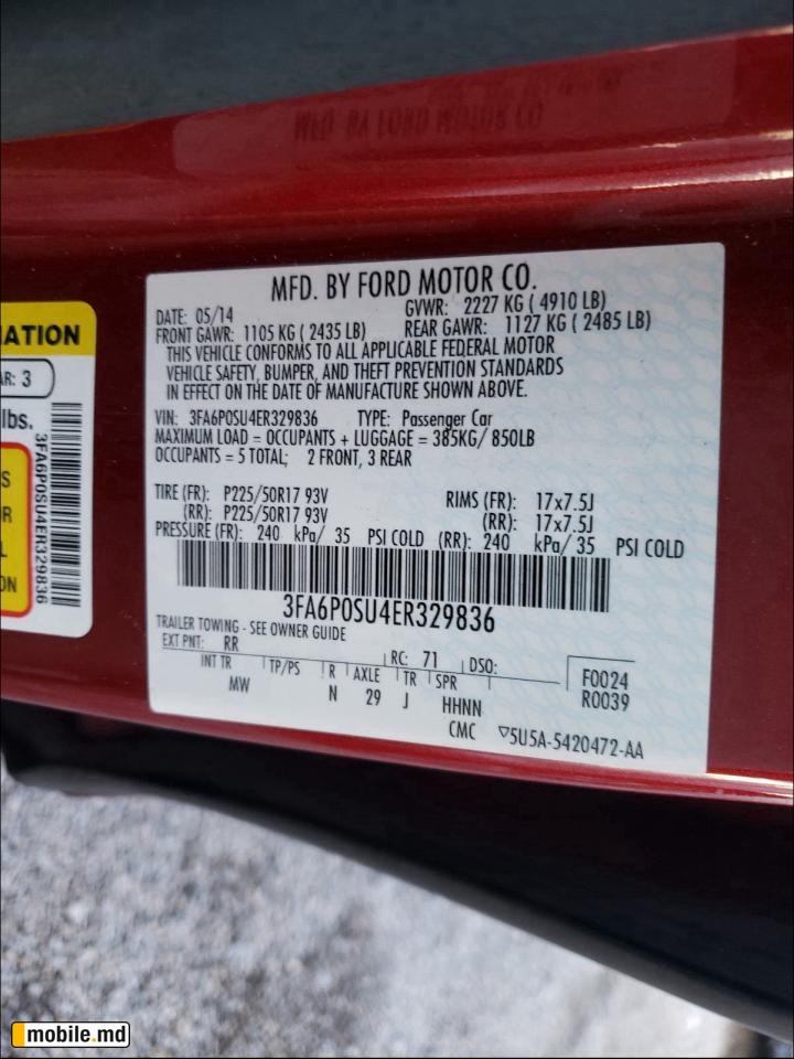 2014 Ford Fusion — photo 10
