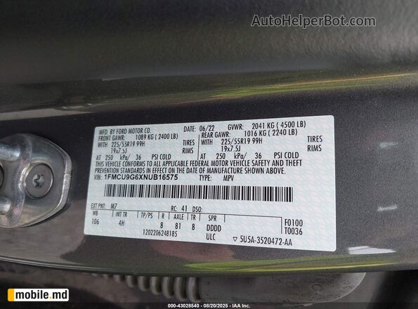 2022 Ford Escape — photo 9
