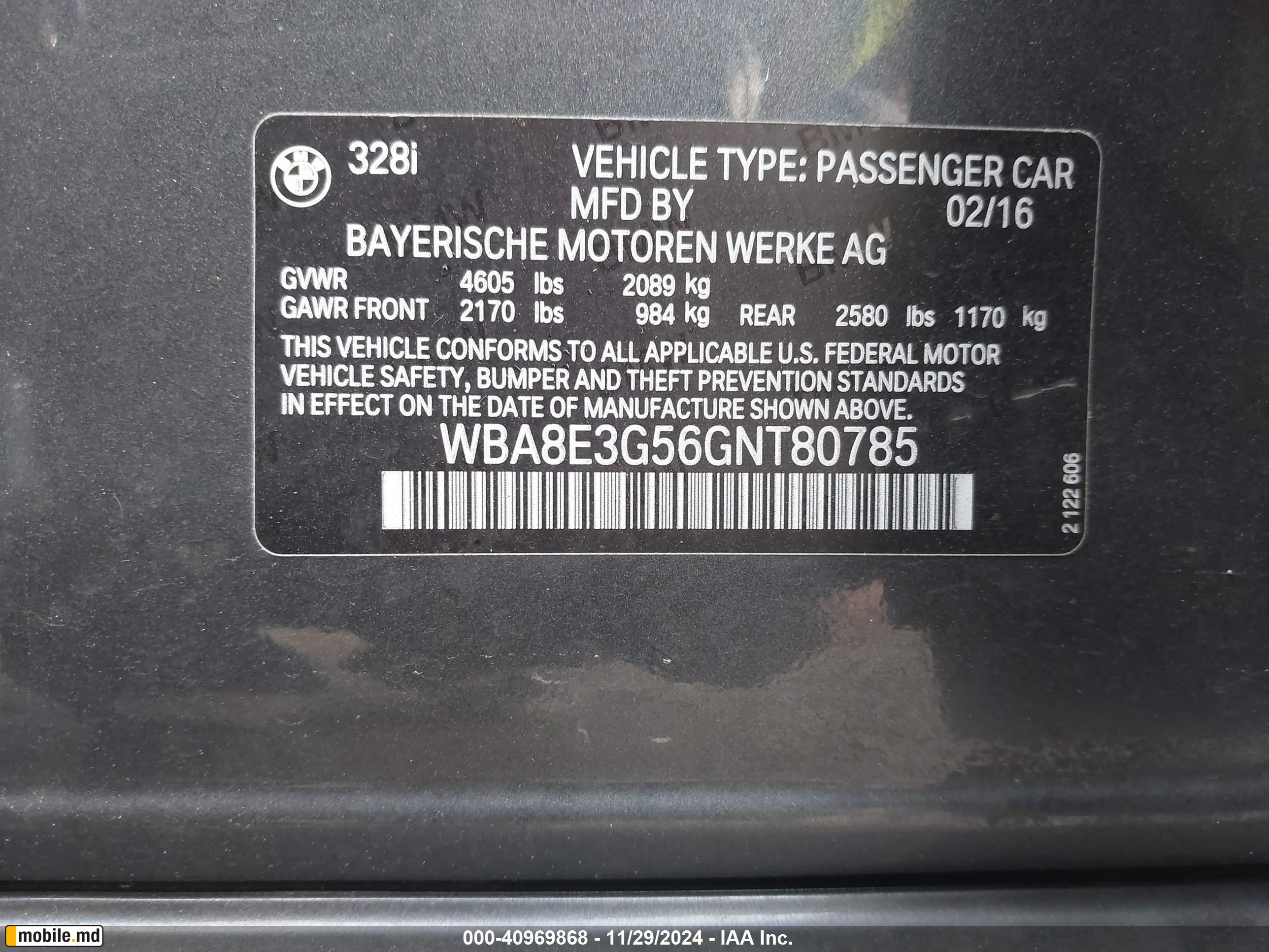 2016 BMW 328I Xdrive — photo 9