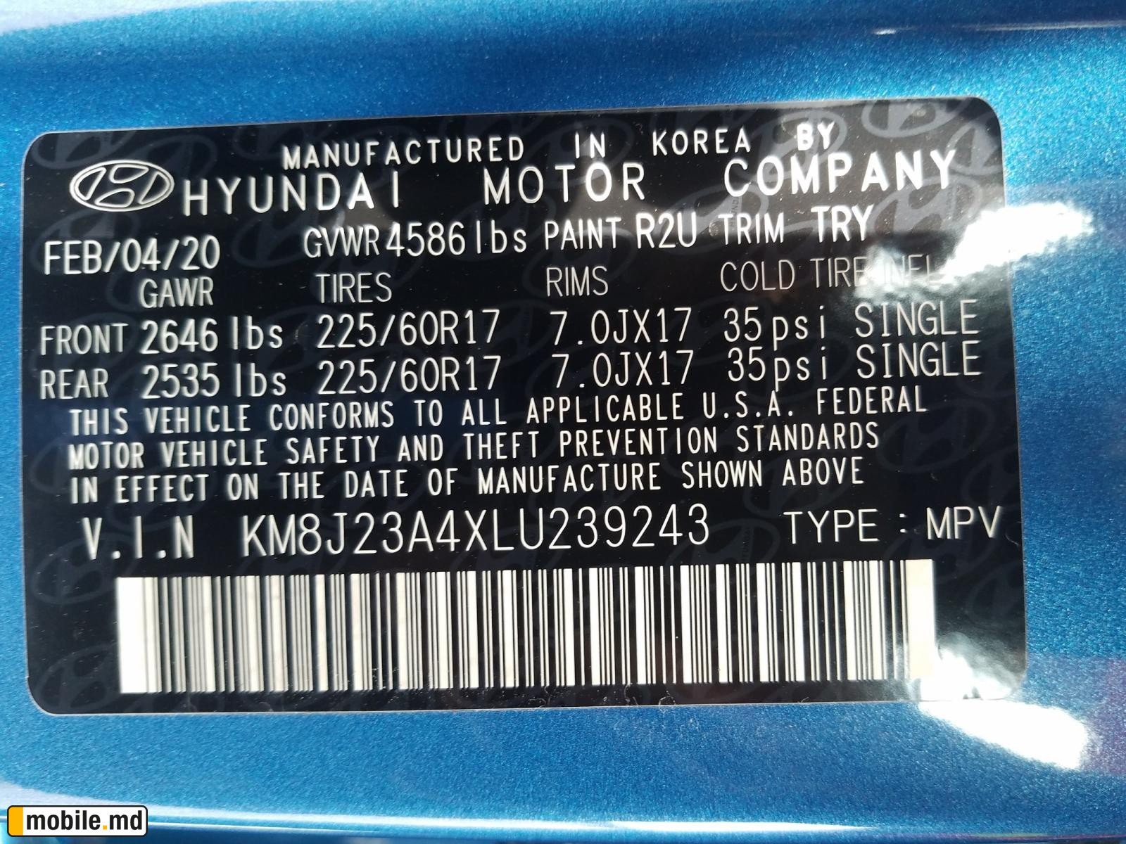 2020 Hyundai Tucson — photo 10