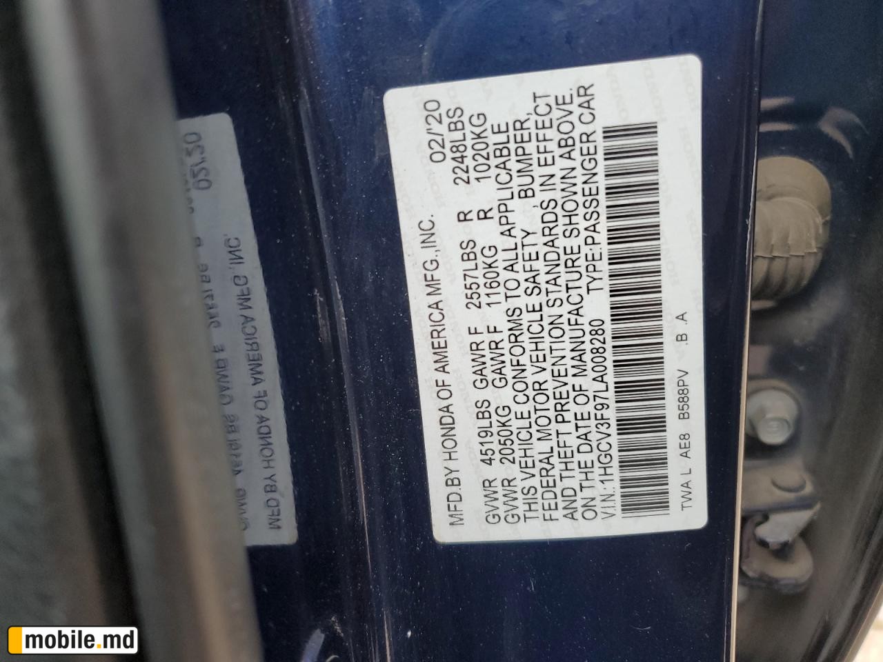 2020 Honda Accord — photo 12