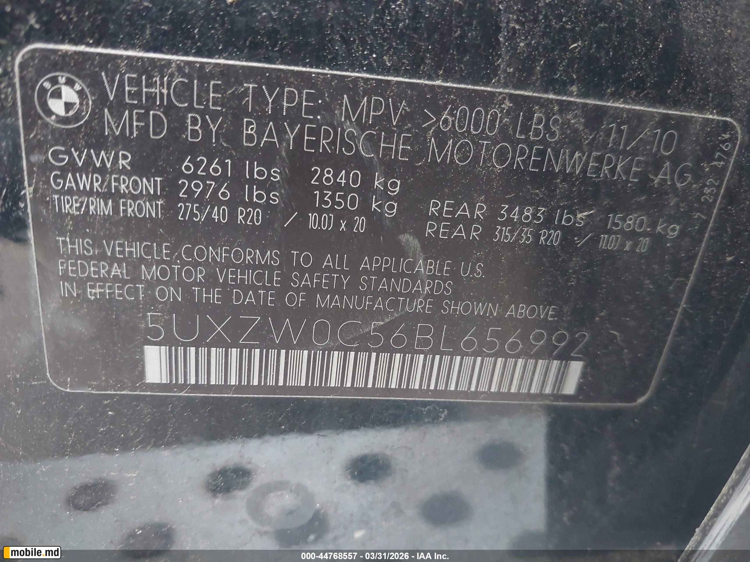 2011 BMW X5 — photo 9