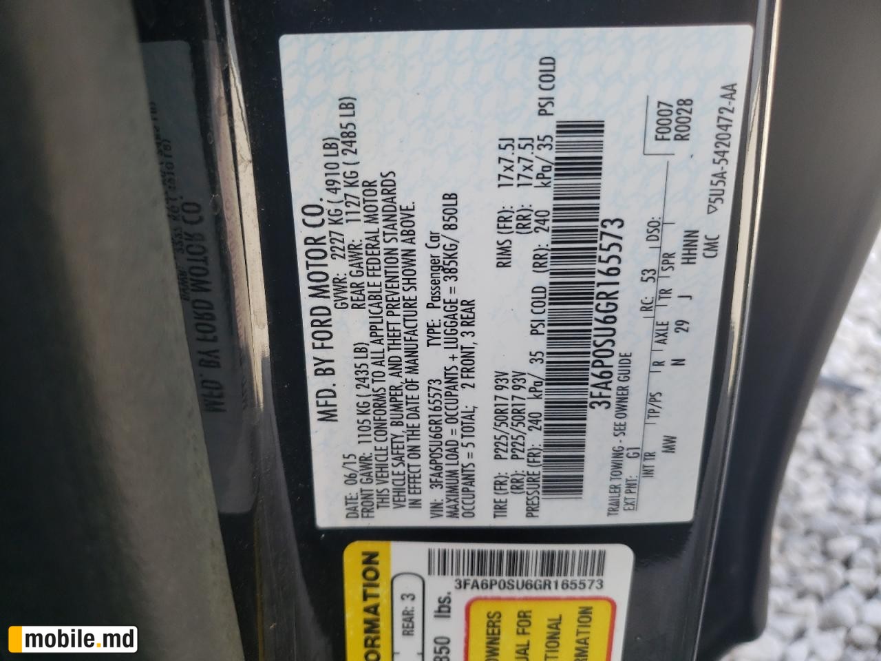 2016 Ford Fusion — photo 12