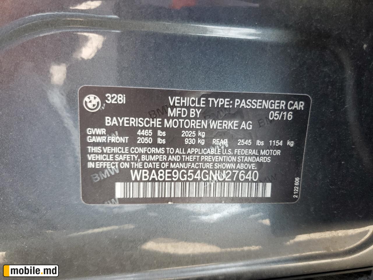 2016 BMW 328 I Sulev — photo 12