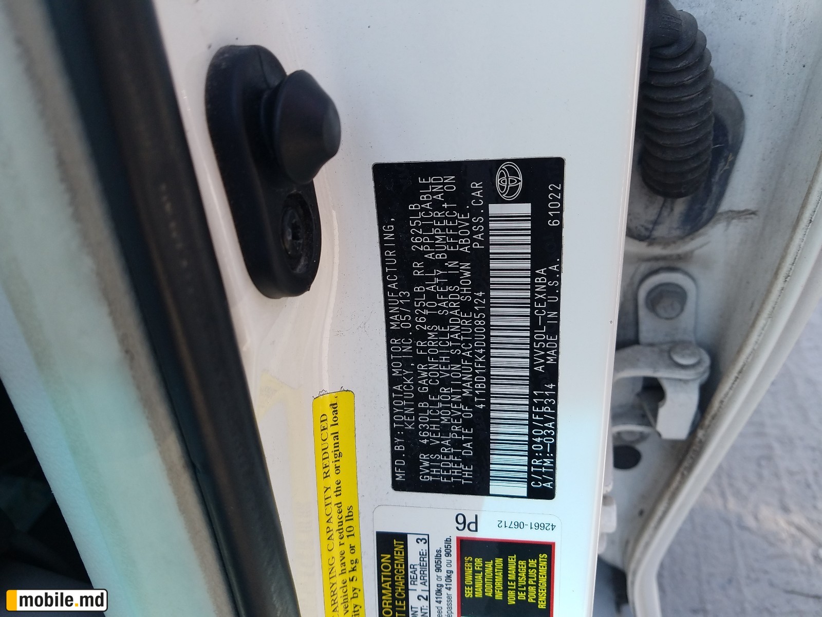 2013 Toyota Camry — photo 10