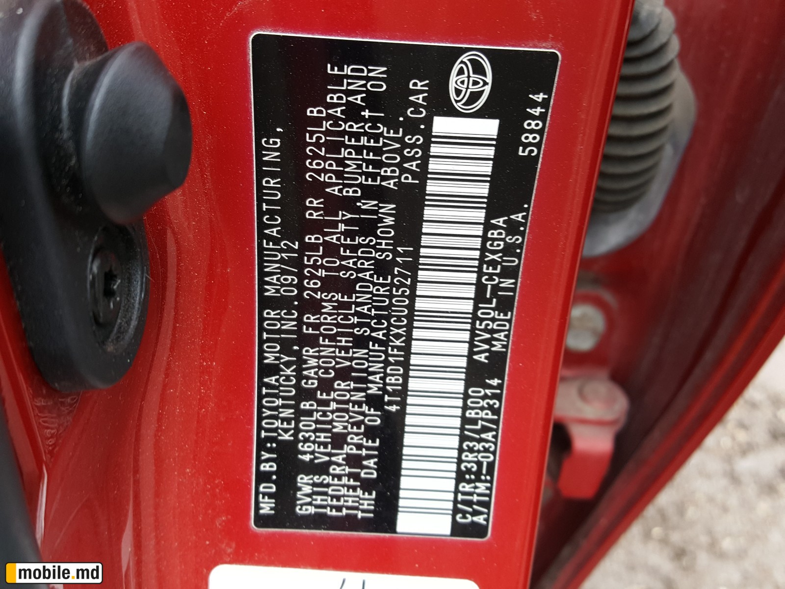 2012 Toyota Camry — photo 10