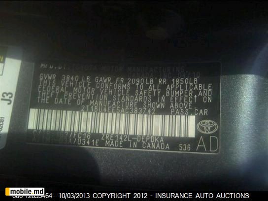 2010 Toyota Corolla — photo 9