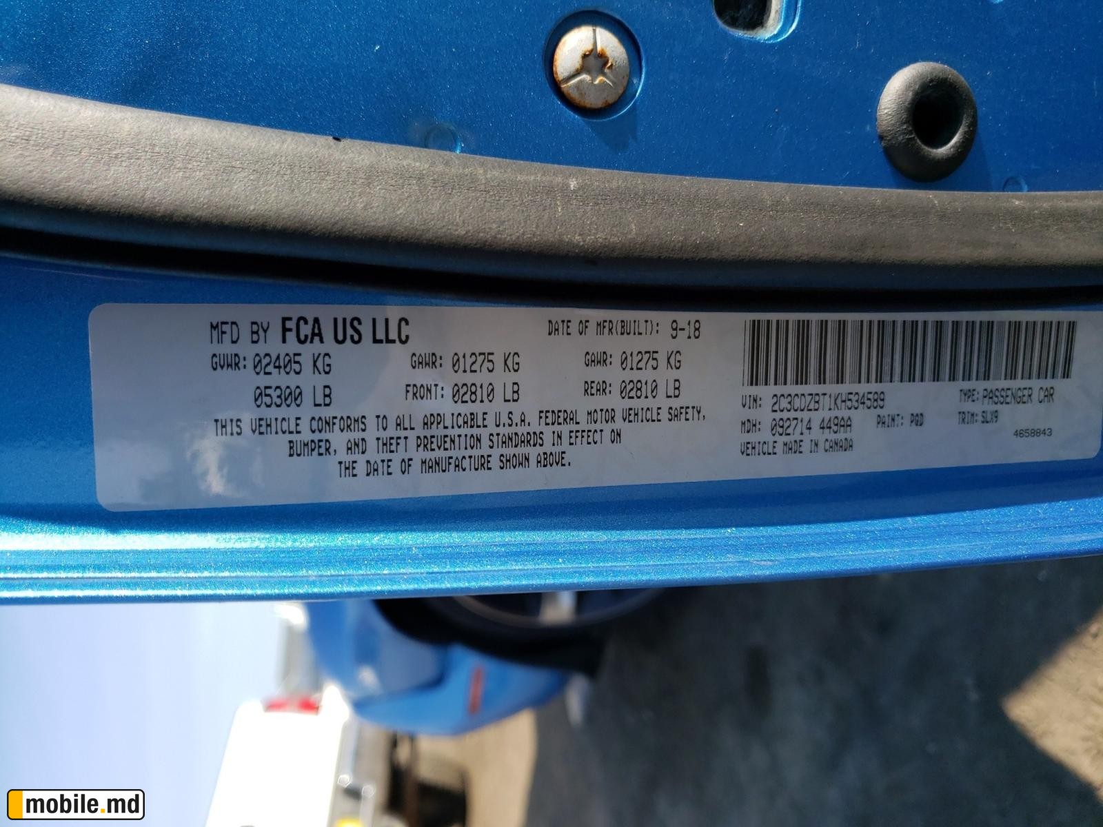 2019 Dodge Challenger — photo 10